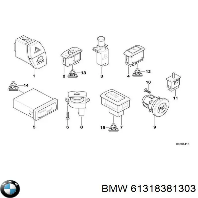  61318381303 BMW