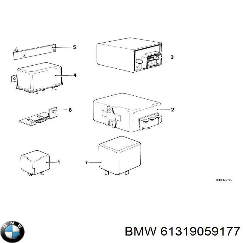 61319059177 BMW реле электрическое многофункциональное