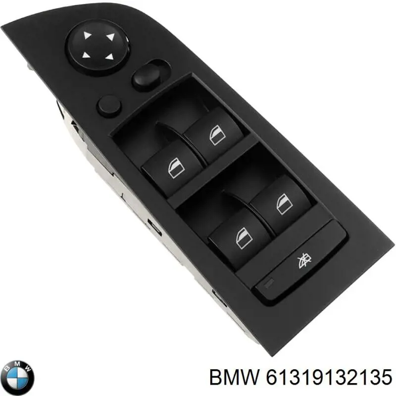 61319122117 BMW unidade de botões dianteira esquerda de controlo de elevador de vidro