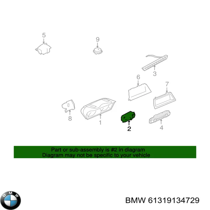 61319134729 BMW 