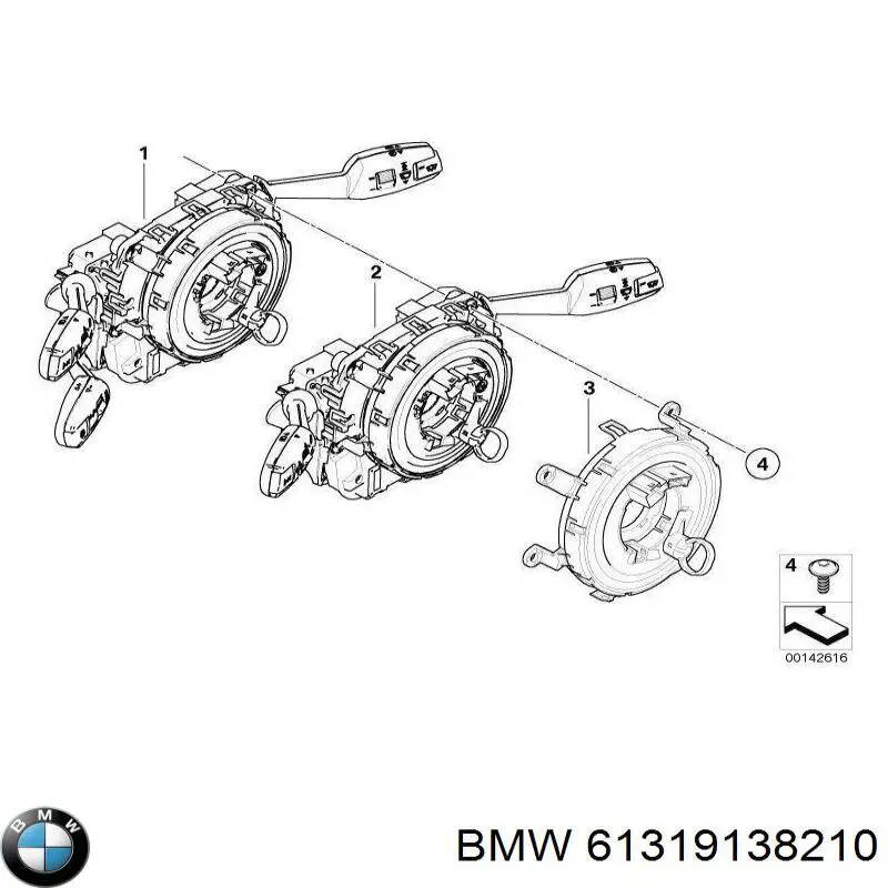 Comutador instalado na coluna da direção, montado para BMW X5 (E70)