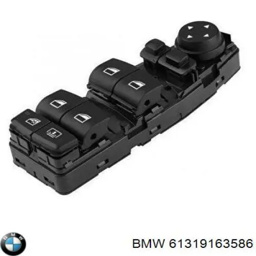 61319163586 BMW кнопочный блок управления стеклоподъемником передний левый