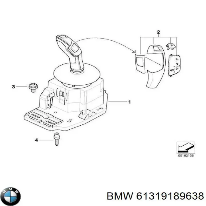 Переключатель режимов КПП BMW 61319165669 цена, от 88.04 USD