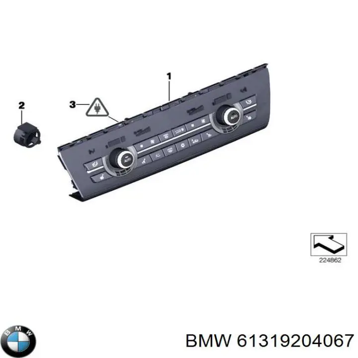 Купить 61319204067 BMW Переключатель света фар на "торпедо"