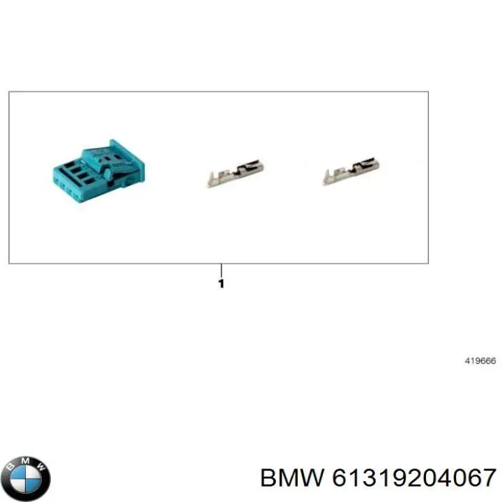 61319204067 BMW comutador das luzes no "painel de instrumentos"