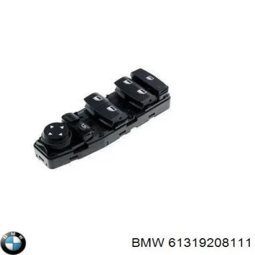 61319208111 BMW unidade de botões dianteira esquerda de controlo de elevador de vidro