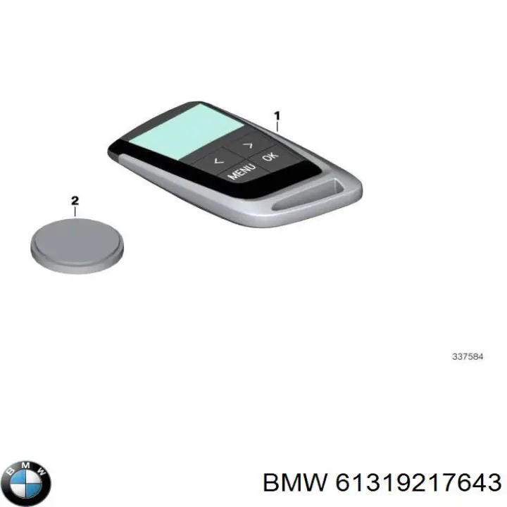 Батарейка брелка 61319217643 BMW