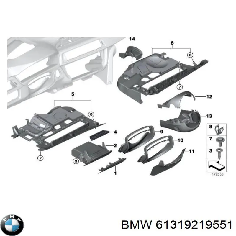 61319219551 BMW