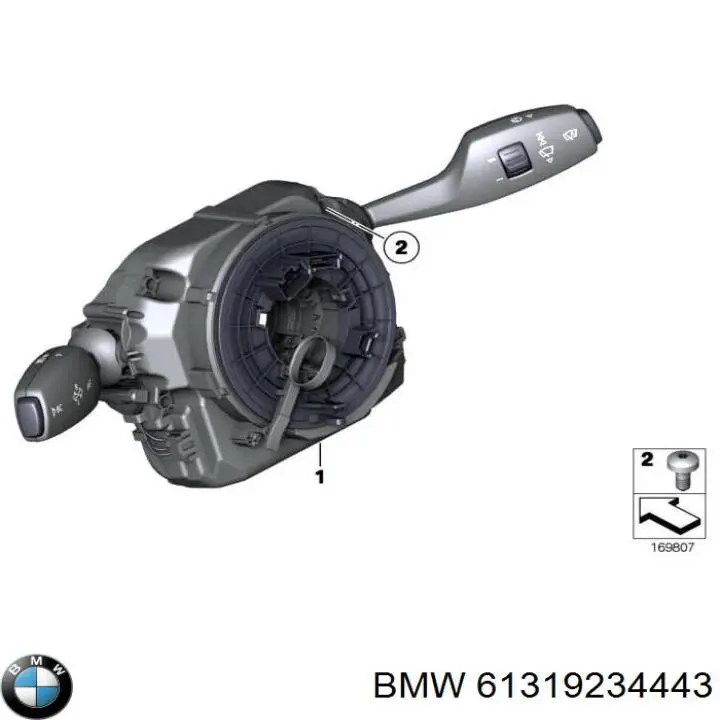 Подрулевой переключатель 61319234443 BMW