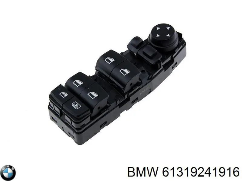 61319241916 BMW кнопочный блок управления стеклоподъемником передний левый