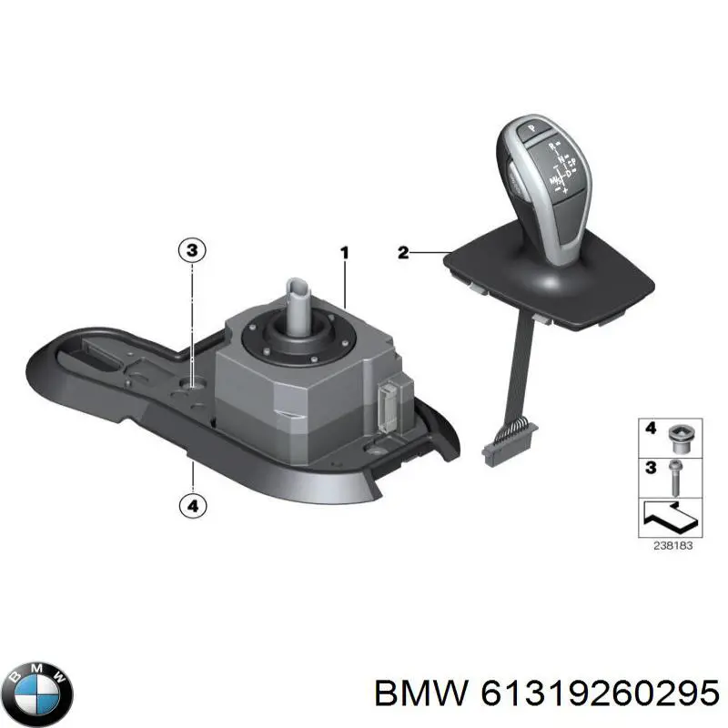 61319260295 BMW механизм выбора (переключения передач)