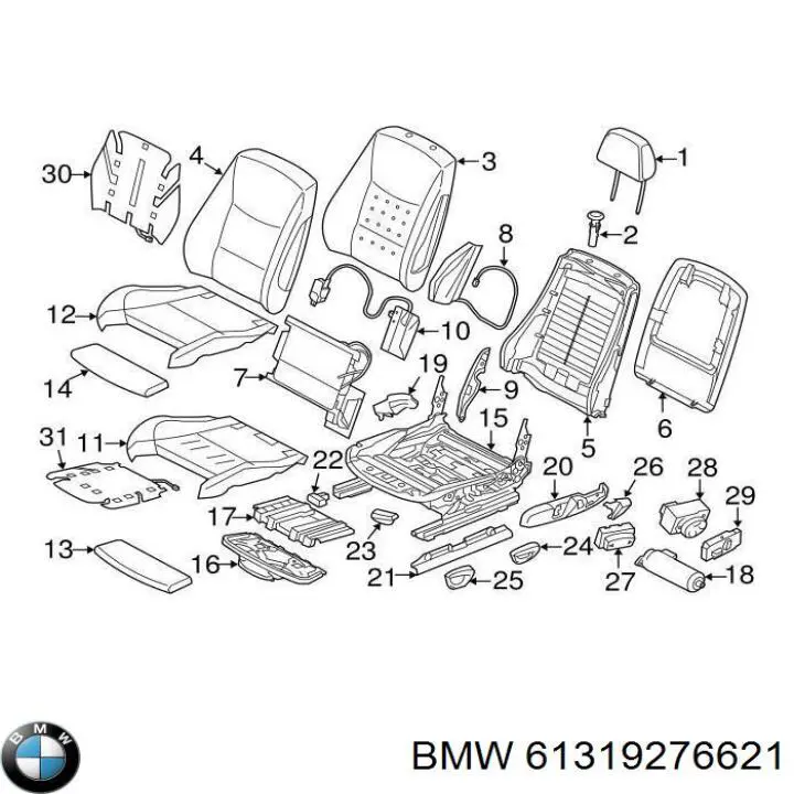  BMW 61319276621 цена, от 44.34 USD