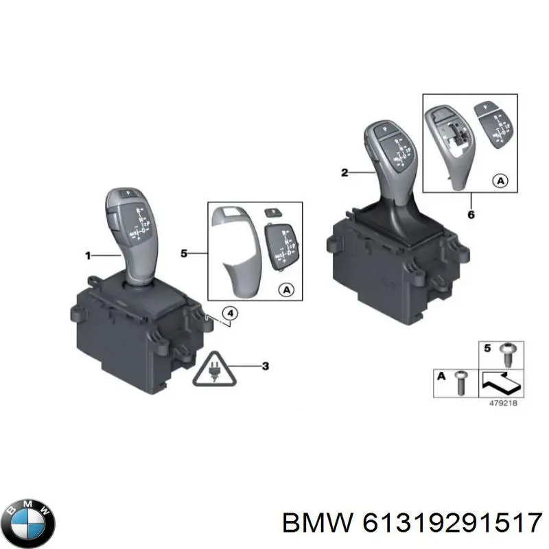  Рычаг переключения передач BMW 1 