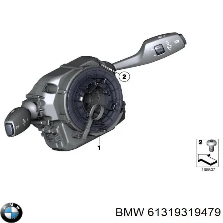 61319319479 BMW Переключатель подрулевой в сборе