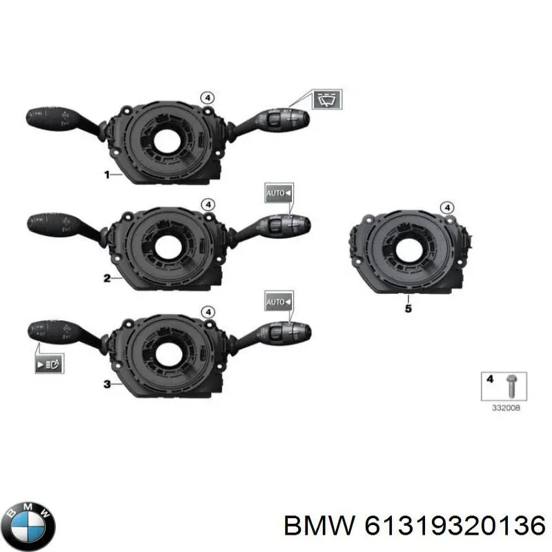 Шлейф руля 61319320136 BMW