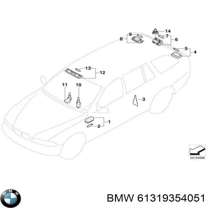 61319354051 BMW 