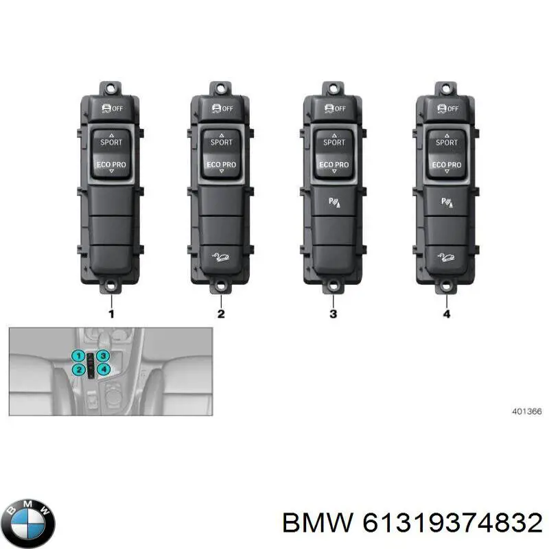 61319374832 BMW 