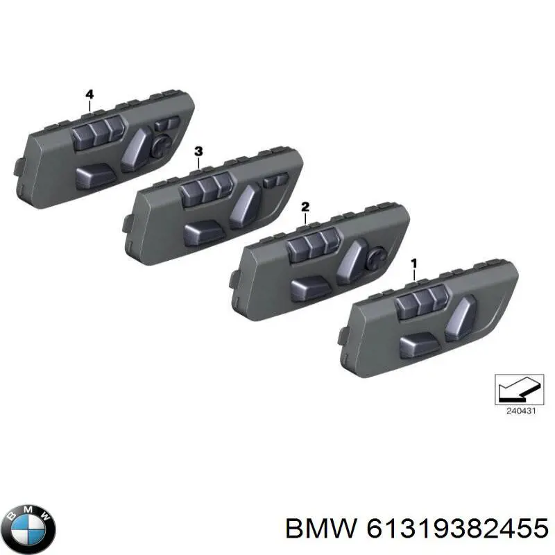 61319382455 BMW 