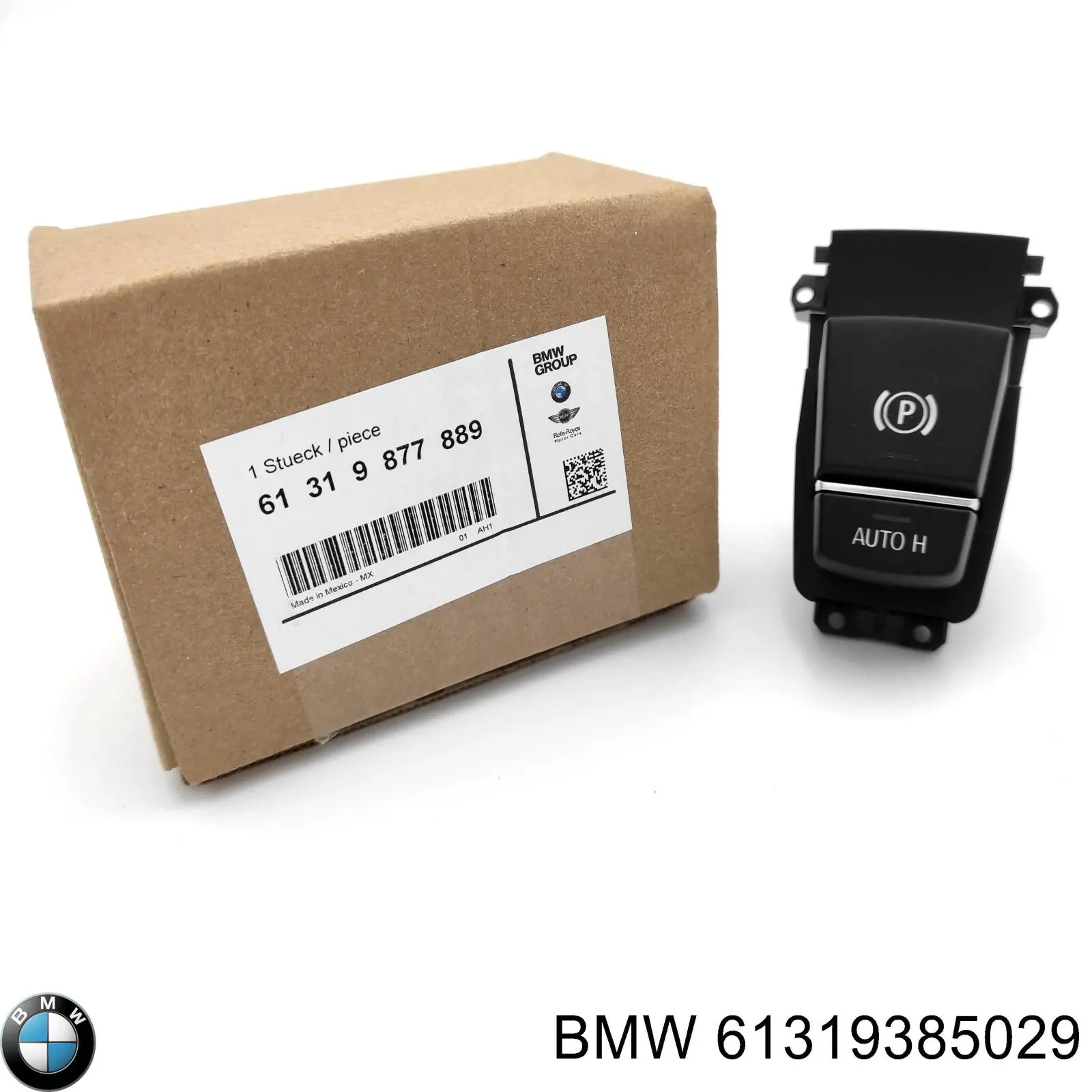 Клавиша электромеханического стояночного тормоза 61319385029 BMW