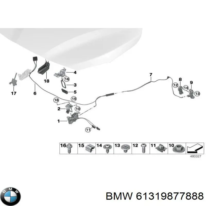  BMW 61319877888 цена, от 122.75 USD