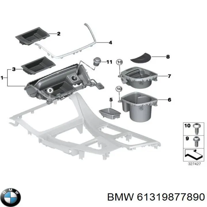 61319877890 BMW Кнопка электромеханического стояночного тормоза