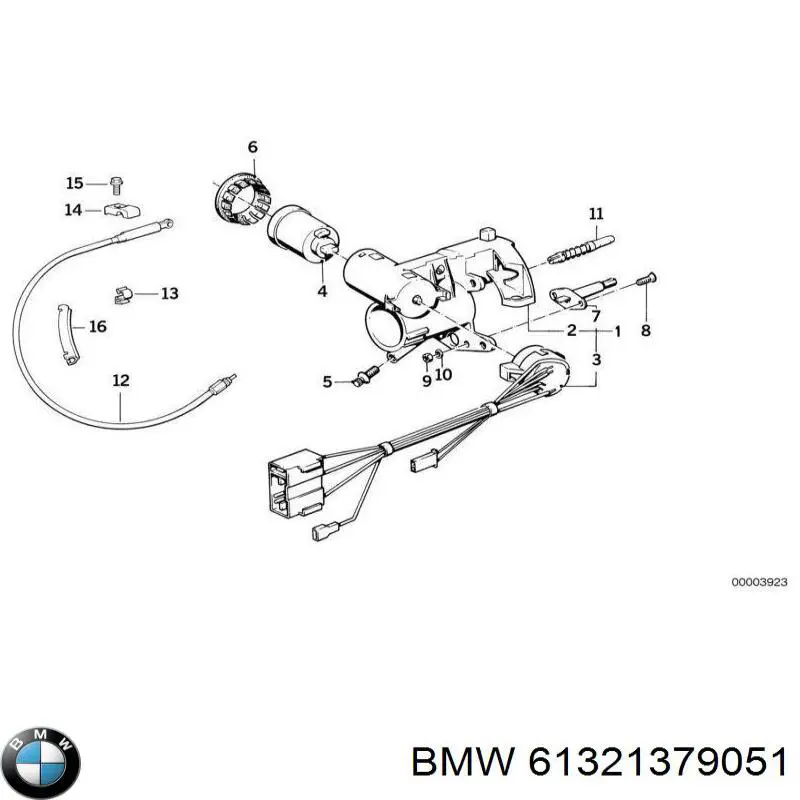 Контактная группа замка зажигания 61321379051 BMW