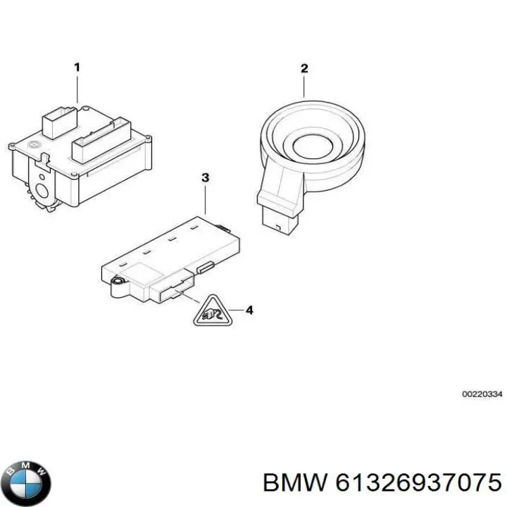 61326937075 BMW grupo de contato de fecho de ignição