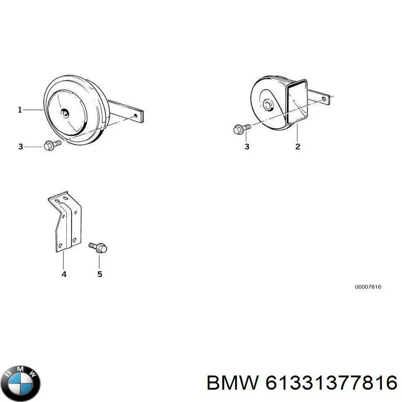 61331377816 BMW Клаксон