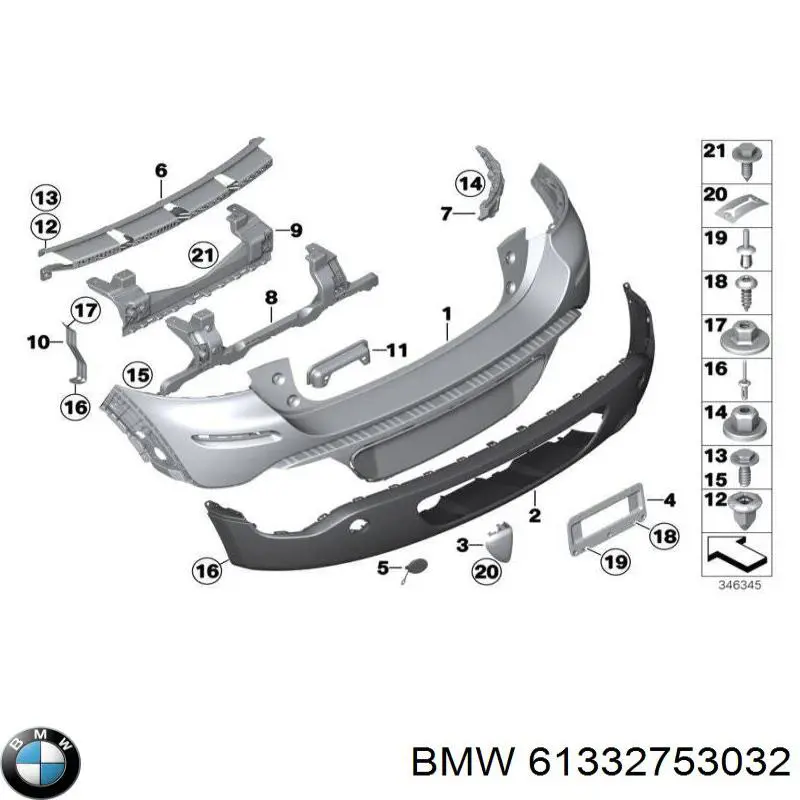  BMW 61332753032 цена, от 53.59 USD