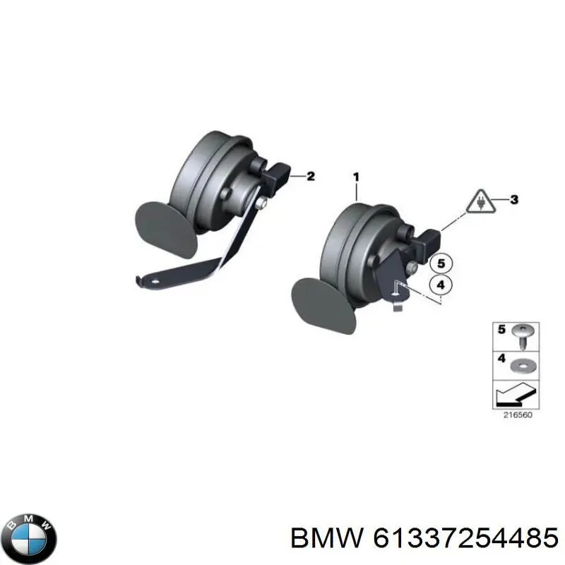 Автомобильный клаксон BMW 61337284482 цена, от 25.40 USD