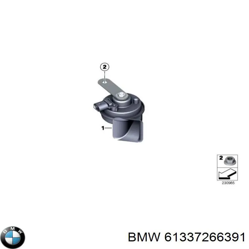 Звуковой сигнал 61337266391 BMW