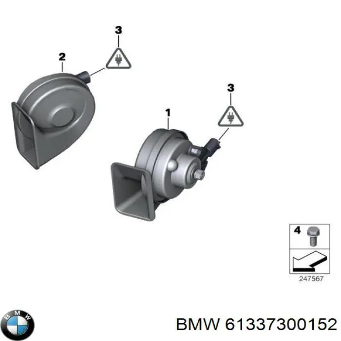 61337300152 BMW Клаксон