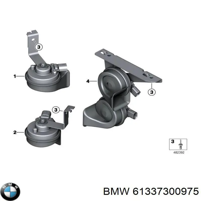  BMW 61337300975 цена, от 38.01 USD