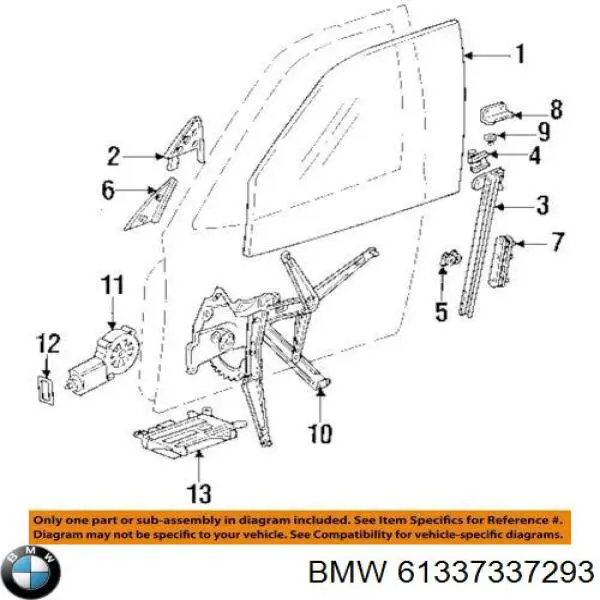  BMW 61337337293 цена, от 101.35 USD