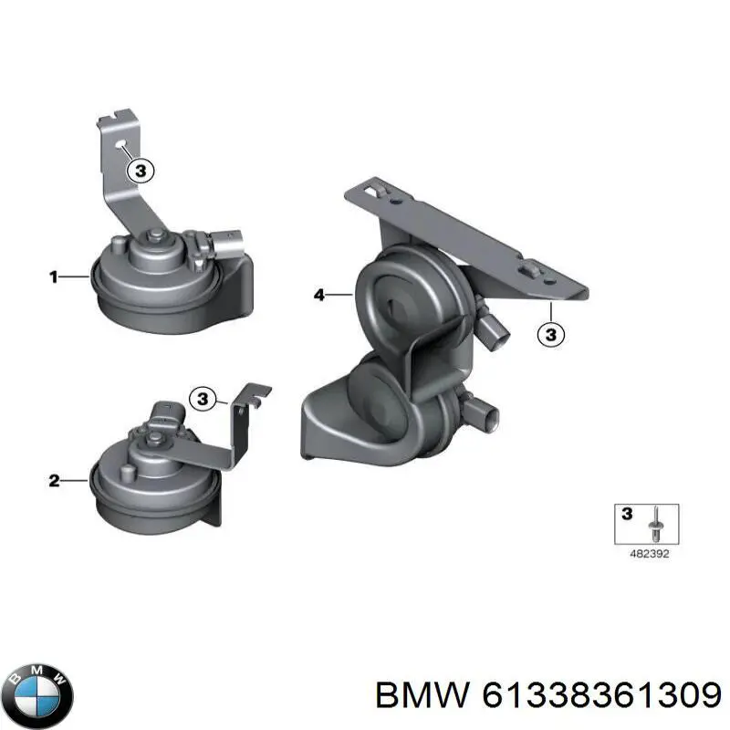  BMW 61337163976 цена, от 70.70 USD