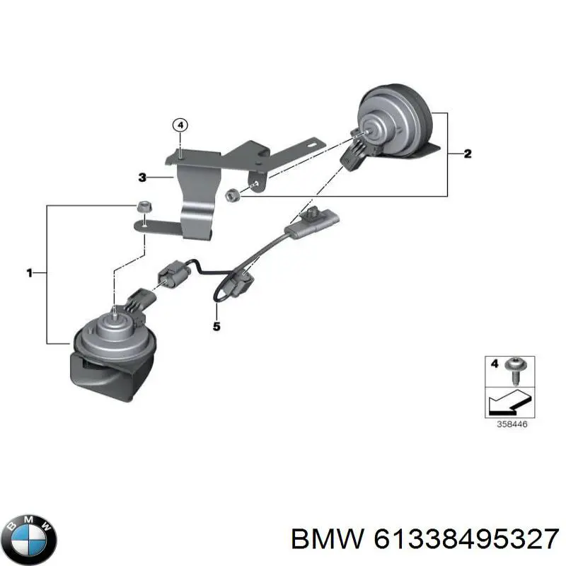 BMW 61338495327 цена, от 67.15 USD