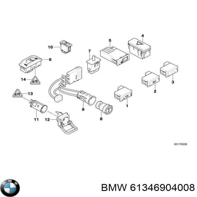 Купить 61346904008 BMW 