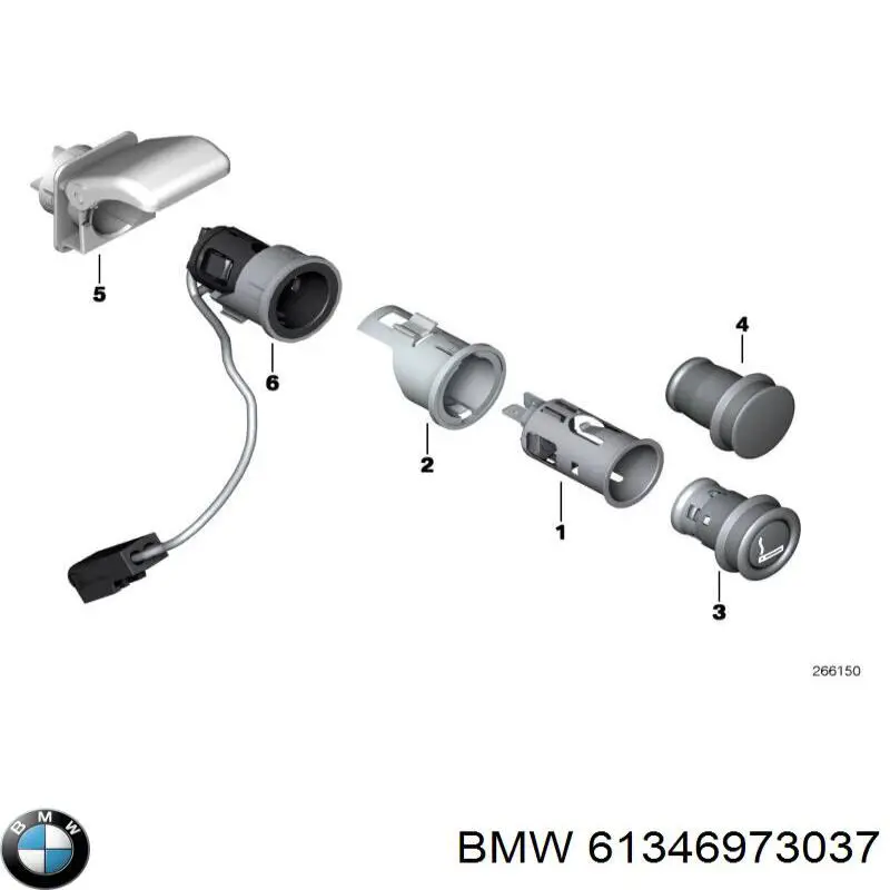 Гнездо (розетка) прикуривателя на BMW X2 (F39) купить.