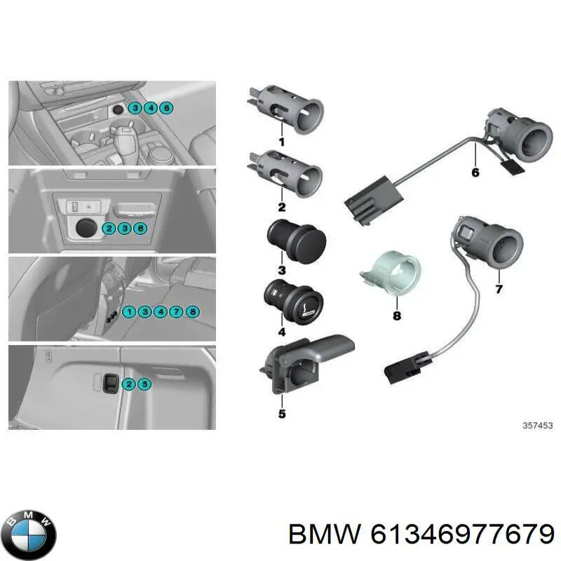  BMW 61346977679 цена, от 5.07 USD