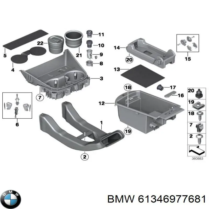 Купить 61346977681 BMW 