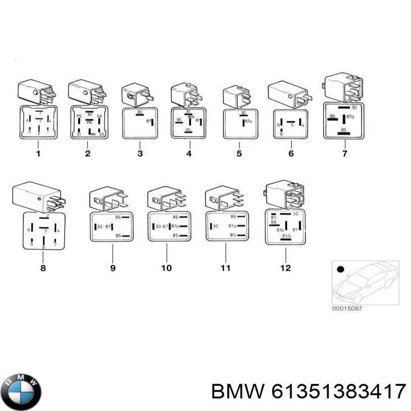 61351383417 BMW 