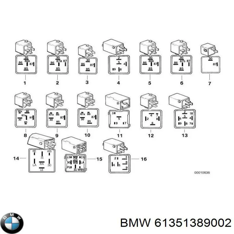  BMW 61351389002 цена, от 14.11 USD