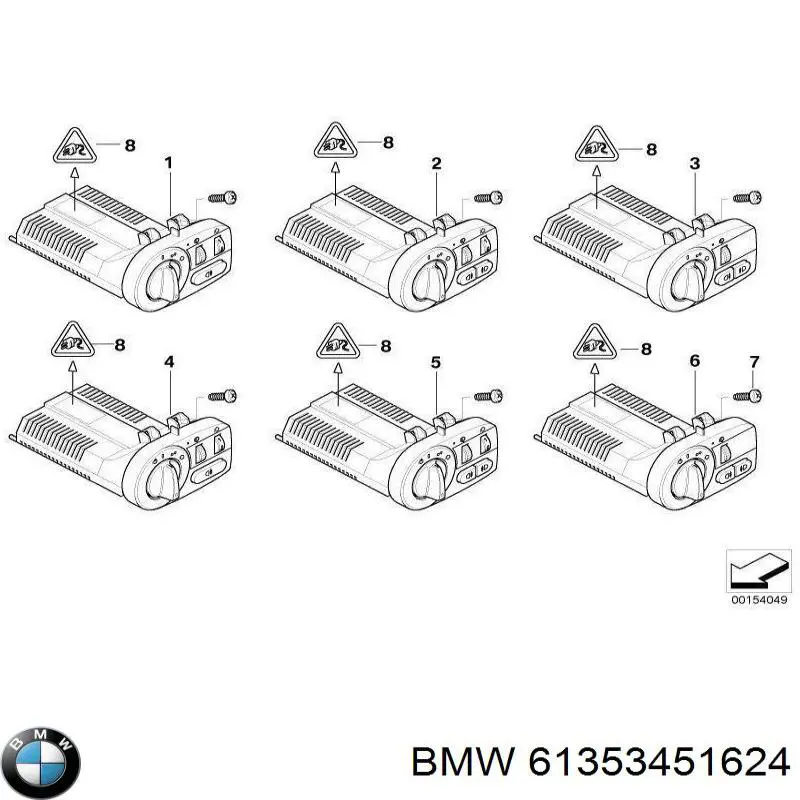 Купить 61353451624 BMW Модуль управления (ЭБУ) контролем исправности ламп