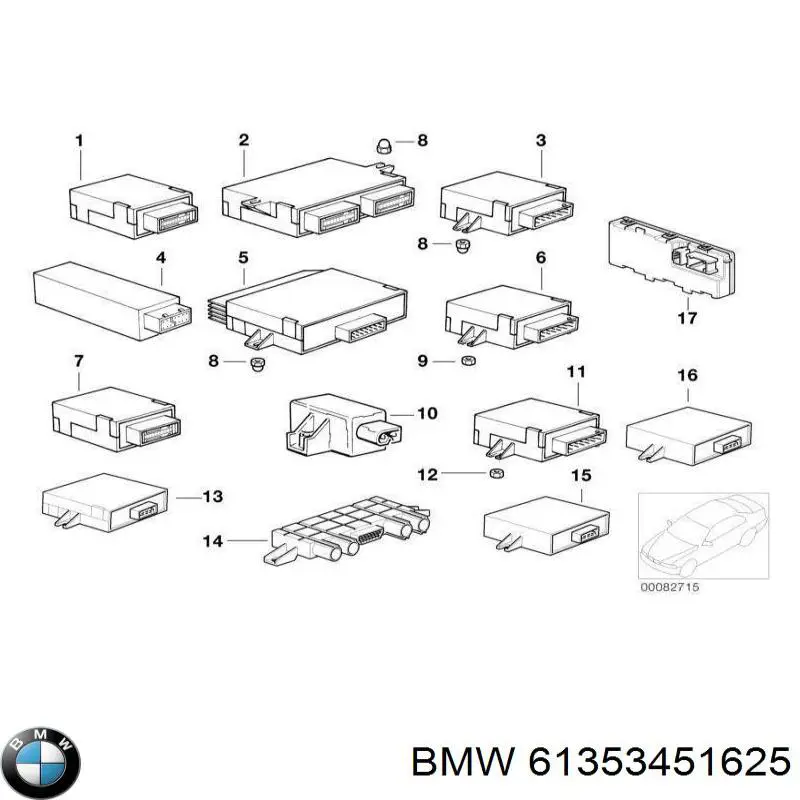  BMW 61353450192 цена, от 56.24 USD