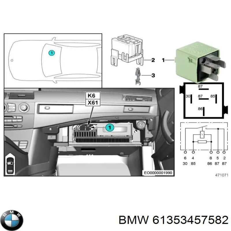 Купить 61353455535 BMW 