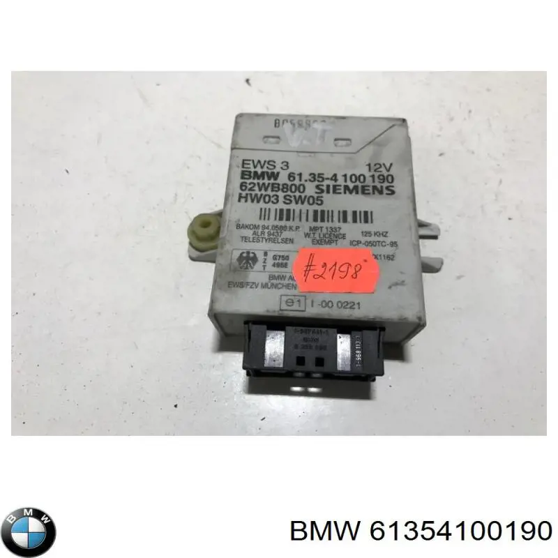  61354100190 BMW