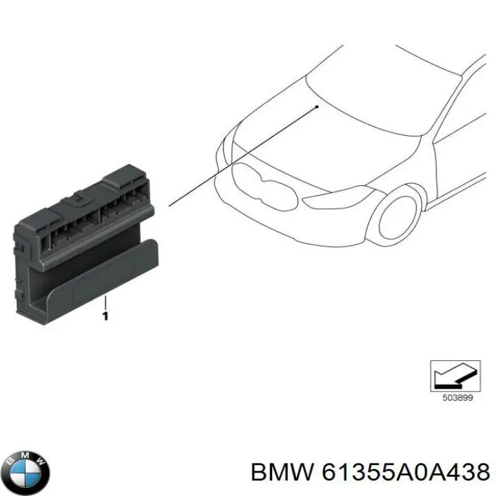 61355A0A438 BMW 