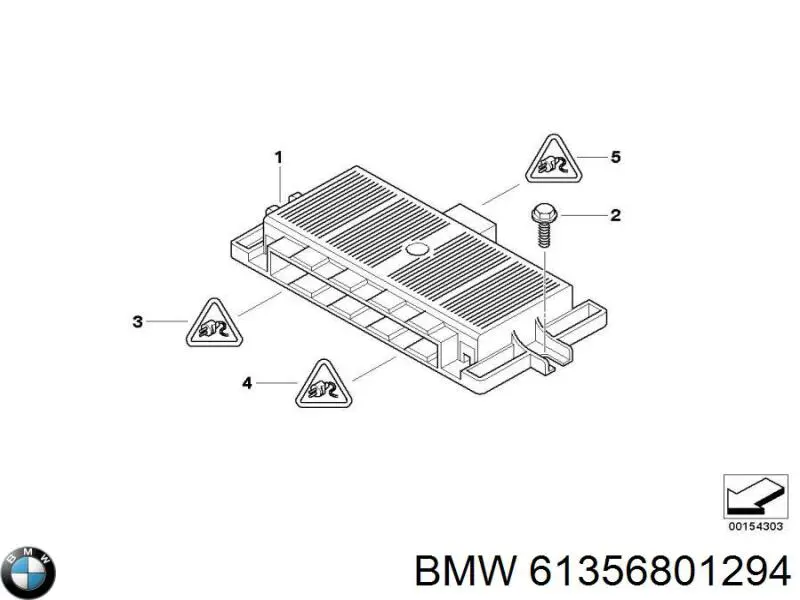 61359140887 BMW módulo de direção (centralina eletrônica das luzes)