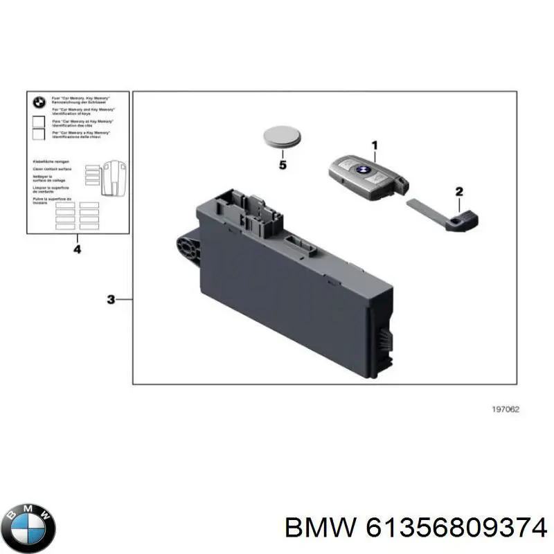 Блок управления центральным замком BMW 61356809374