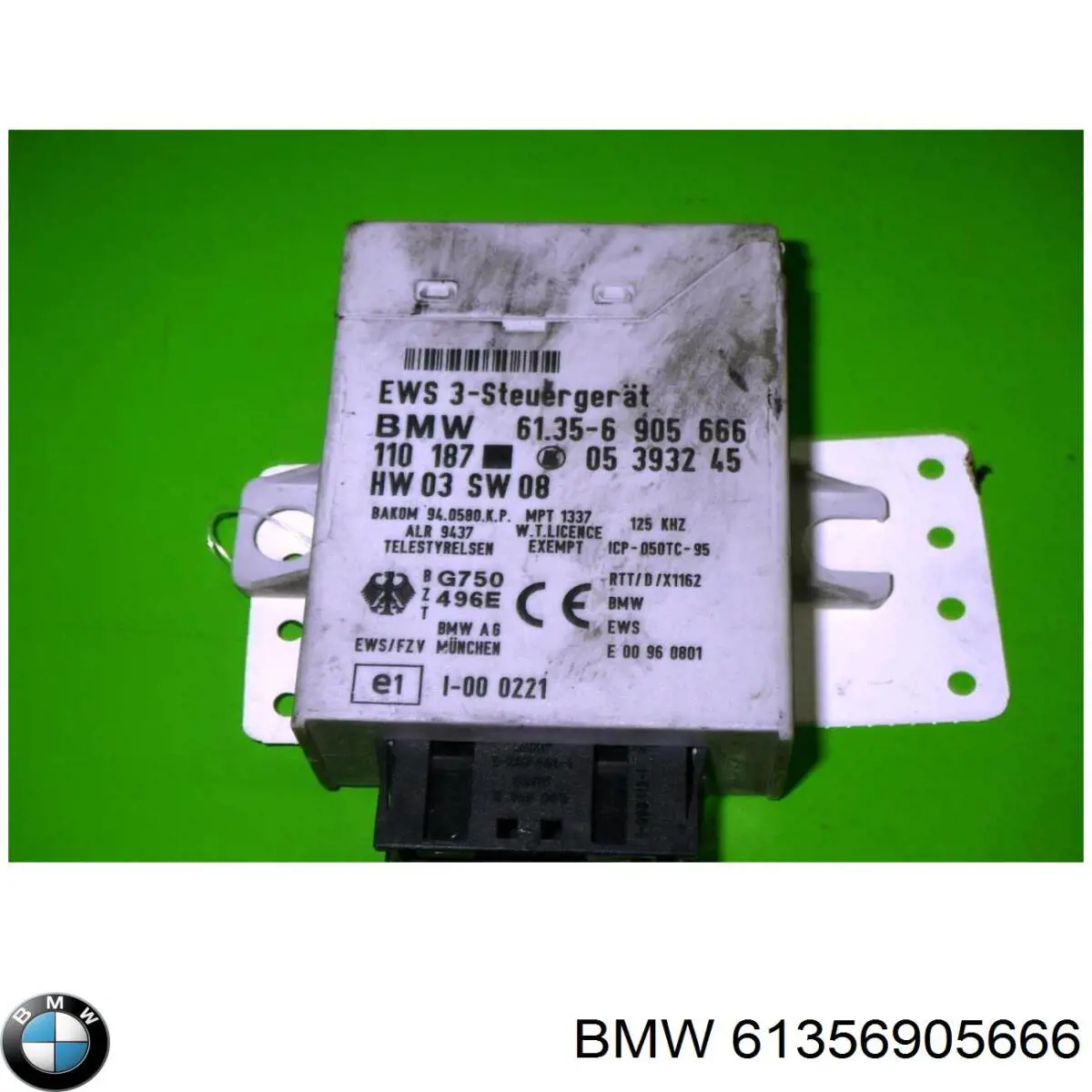 61356905666 BMW módulo de direção (centralina eletrônica de imobilizador)